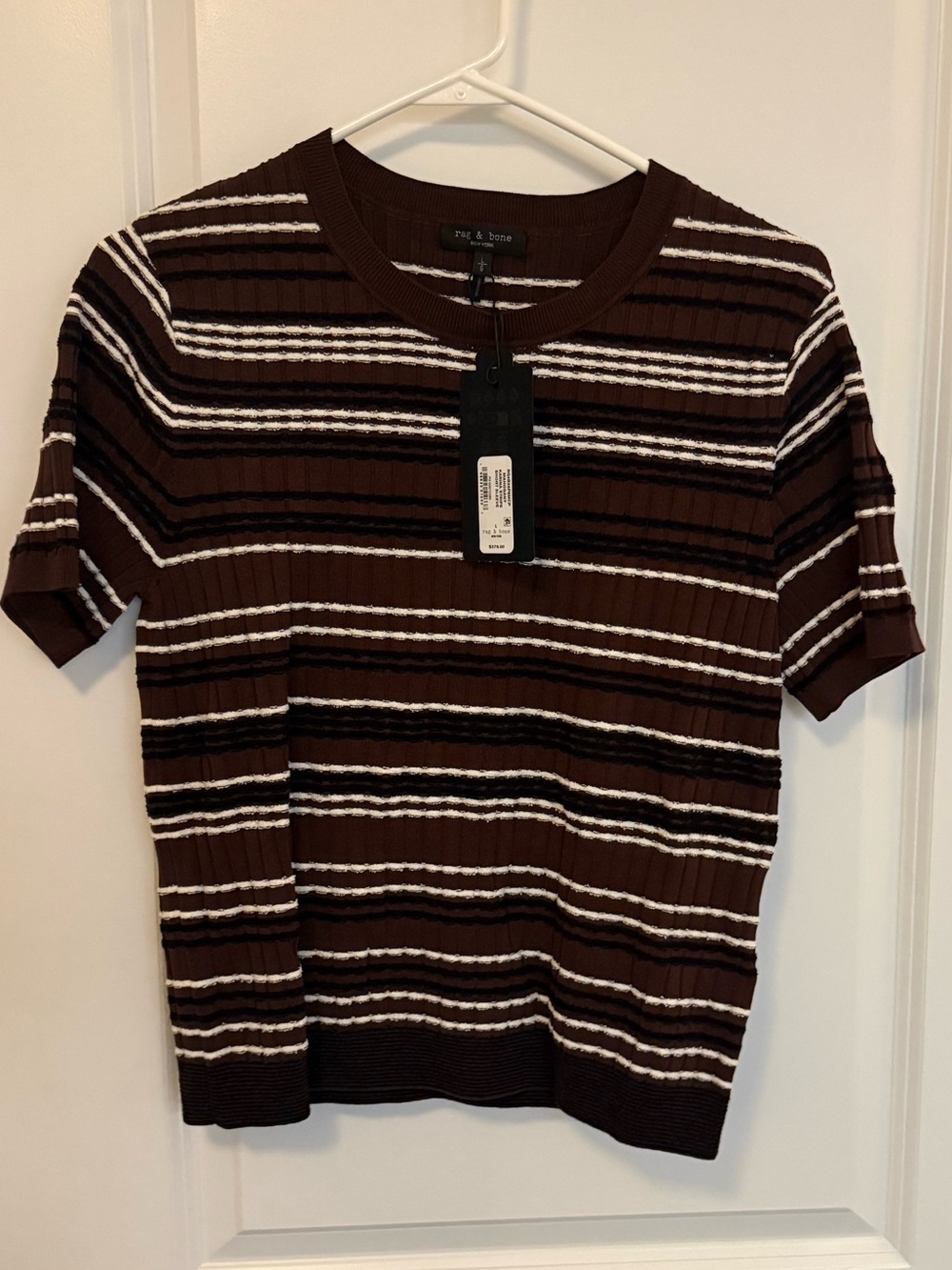 rag & bone Karina Striped Top Size L